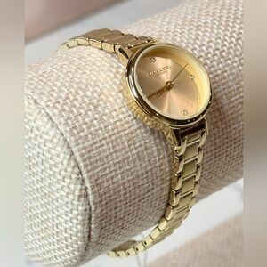 Olivia Burton Women's Mini Classic Gold Tone Stainless Steel Bracelet Watch 23mm